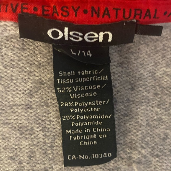 ❤️💖OLSEN💖❤️Henry style sweater with button and pockets . Cozy! Size Large. - Picture 9 of 11